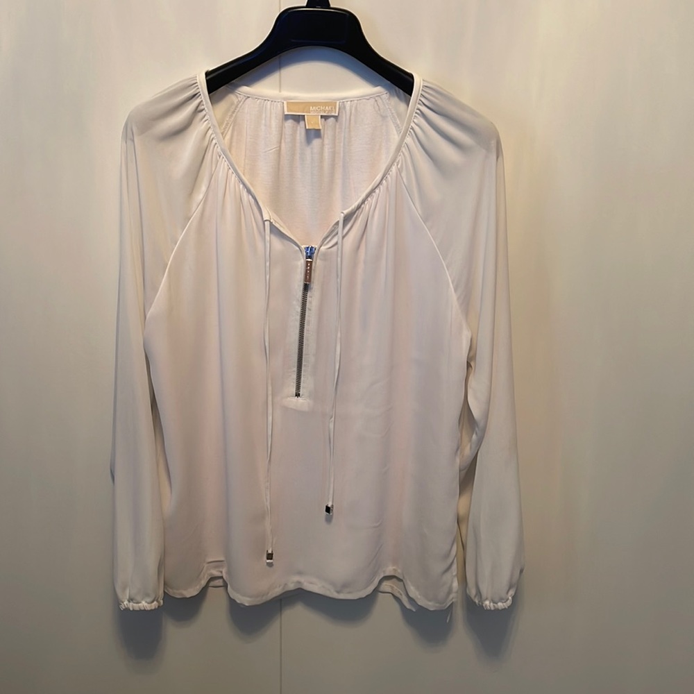 Micheal KORS white long sleeve blouse
